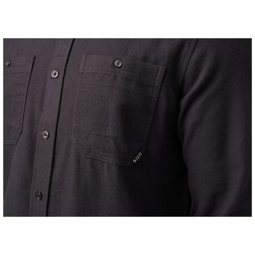 72172 5.11 Silverwood Flannel Solid L/S Shirt