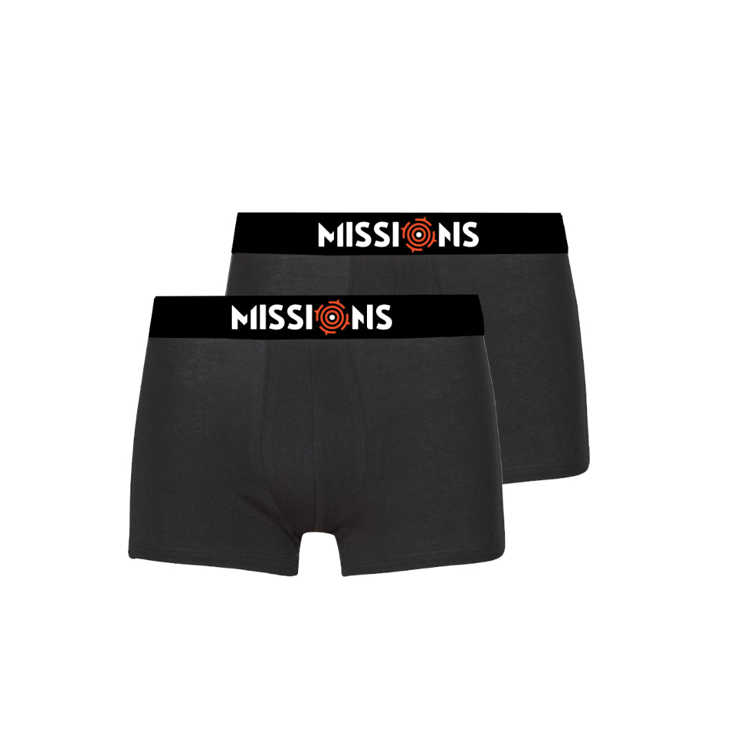 Missions - Boxer Brief 2 Pack Black