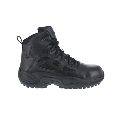 RB8674 - Reebok Men's 6" Stealth Boot with Side Zipper - Black
