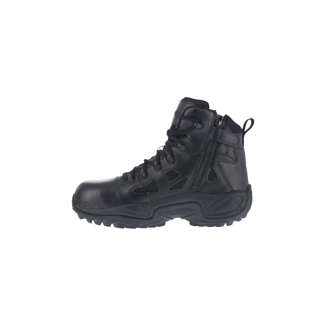 RB8674 - Reebok Men's 6" Stealth Boot with Side Zipper - Black