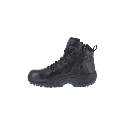 RB8674 - Reebok Men's 6" Stealth Boot with Side Zipper - Black