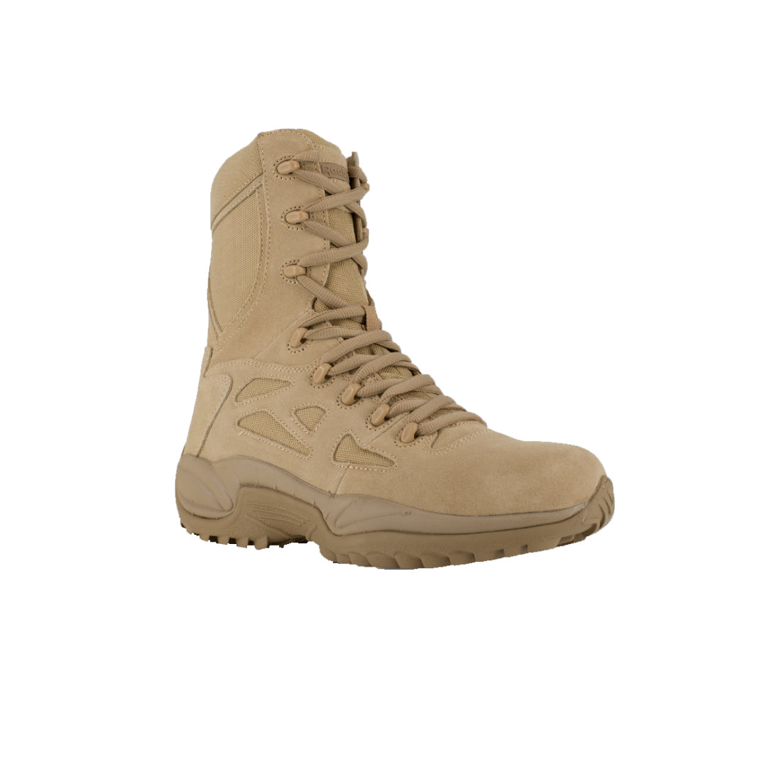 RB8895 - Reebok Mens 8" Stealth Boot with Side Zipper - Desert Tan