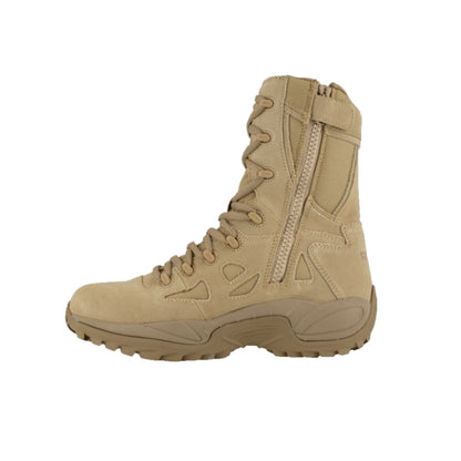 RB8895 - Reebok Men's 8" Stealth Boot with Side Zipper - Desert Tan
