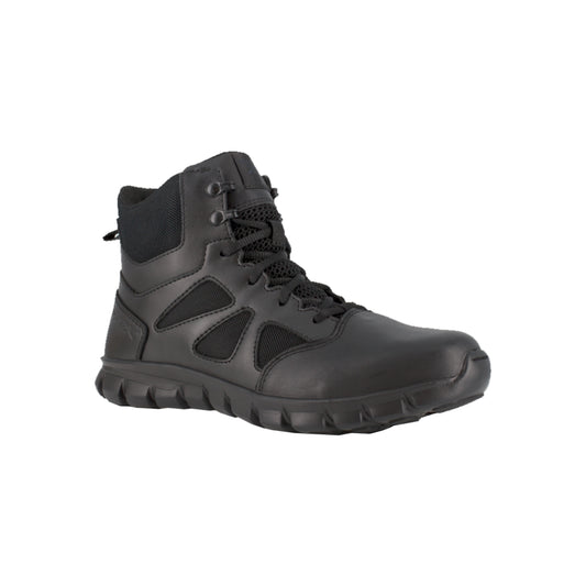 RB8605 - Reebok Men's 6" Tactical Boot with Side Zipper - Black