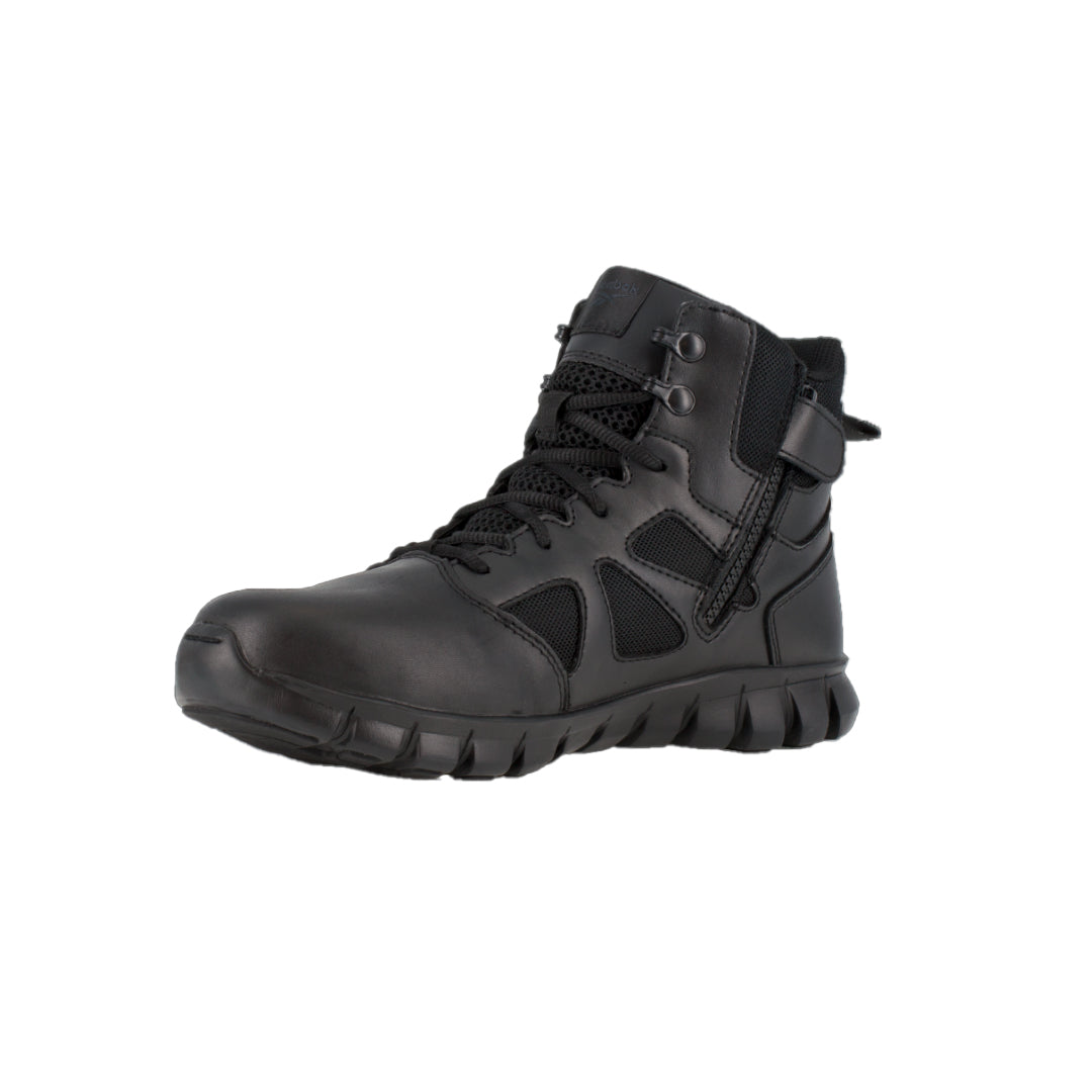 RB8605 - Reebok Mens 6" Tactical Boot with Side Zipper - Black