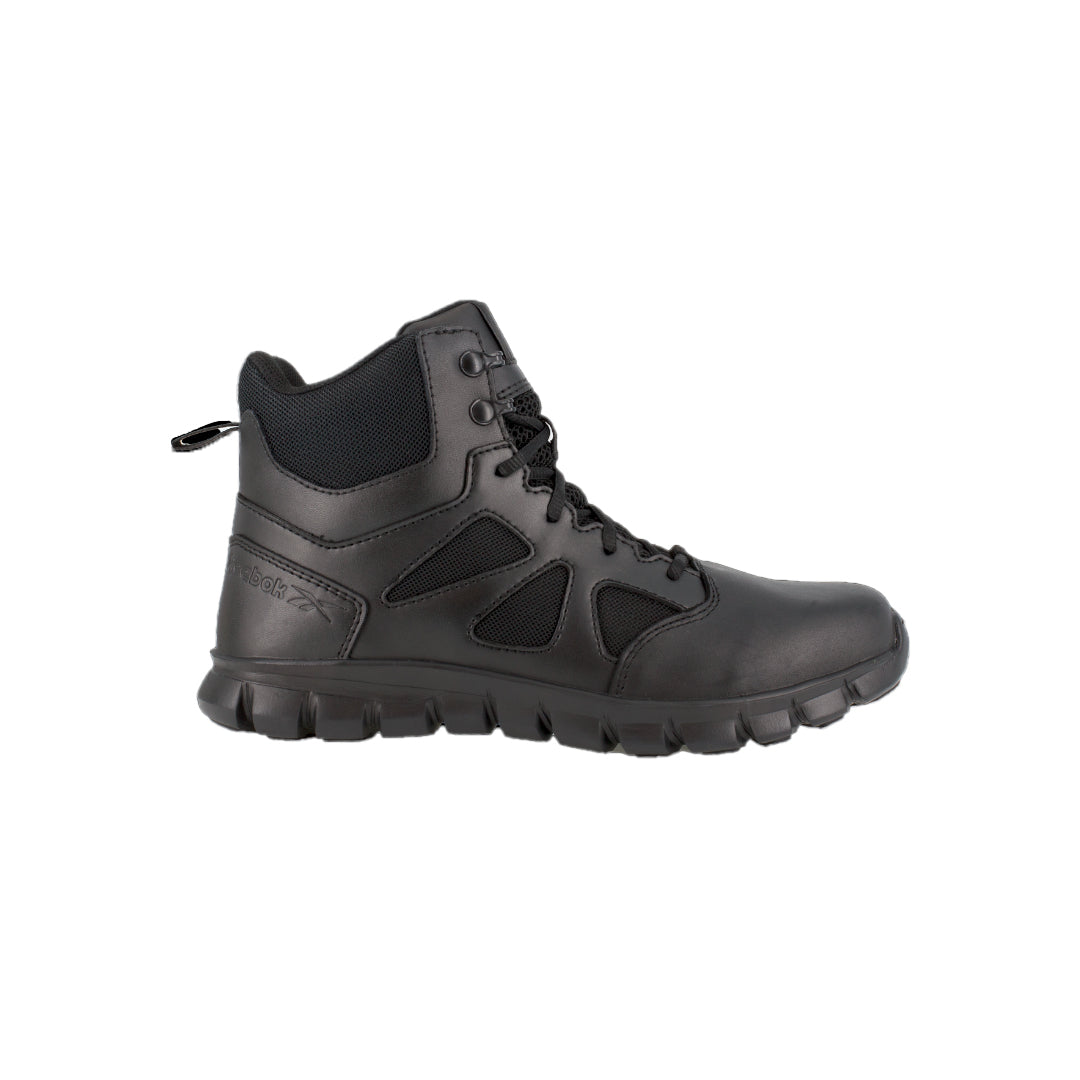 RB8605 - Reebok Mens 6" Tactical Boot with Side Zipper - Black