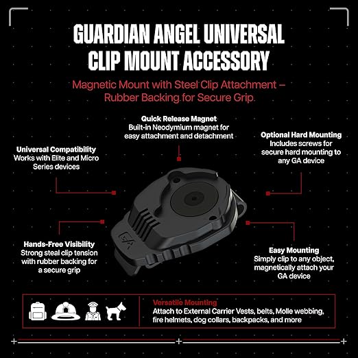 Guardian Angel Magnetic Rubber Bike/Rail Strap Mount