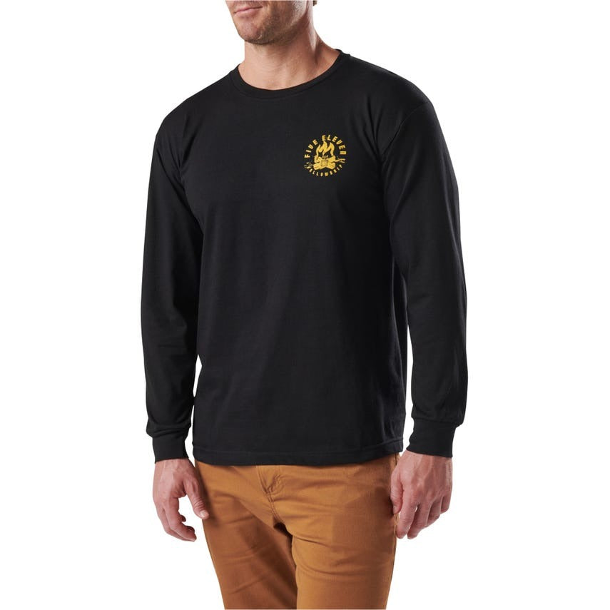 76073 5.11 Fellowship L/S Tee S Black