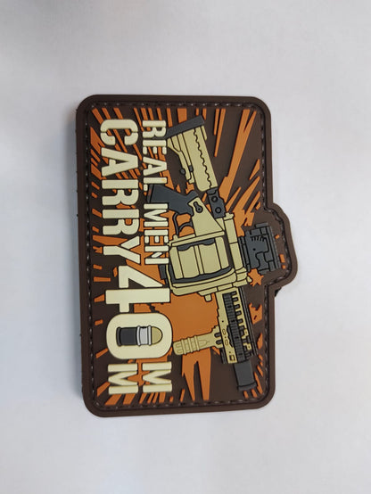 Missions - Gun Real Men Carry 40mm Patch
