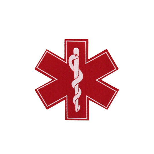 Missions - Star of Life logo Patch w/o Velcro - Red