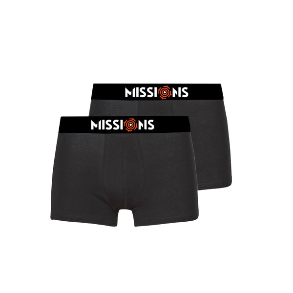 Missions - Boxer Brief 2 Pack  Black
