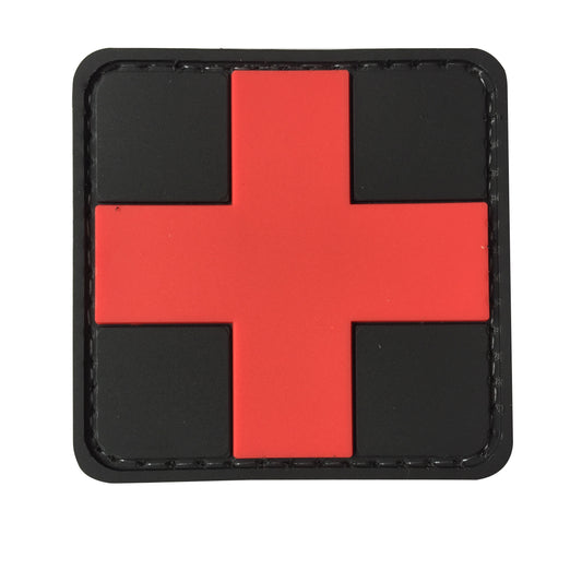 MED-RDL - Cross Medic PVC Patch Black and Red