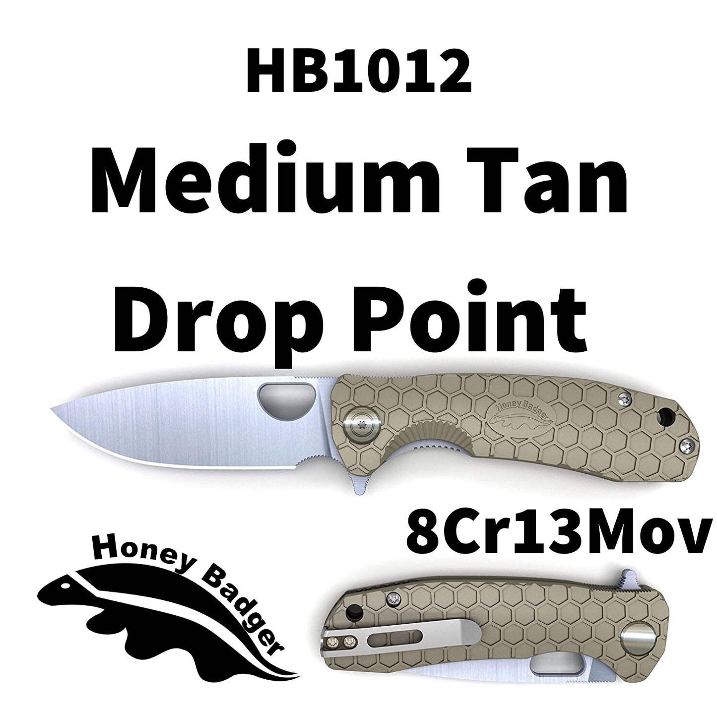 HB1012 - HONEY BADGER FLIPPER MEDIUM TAN