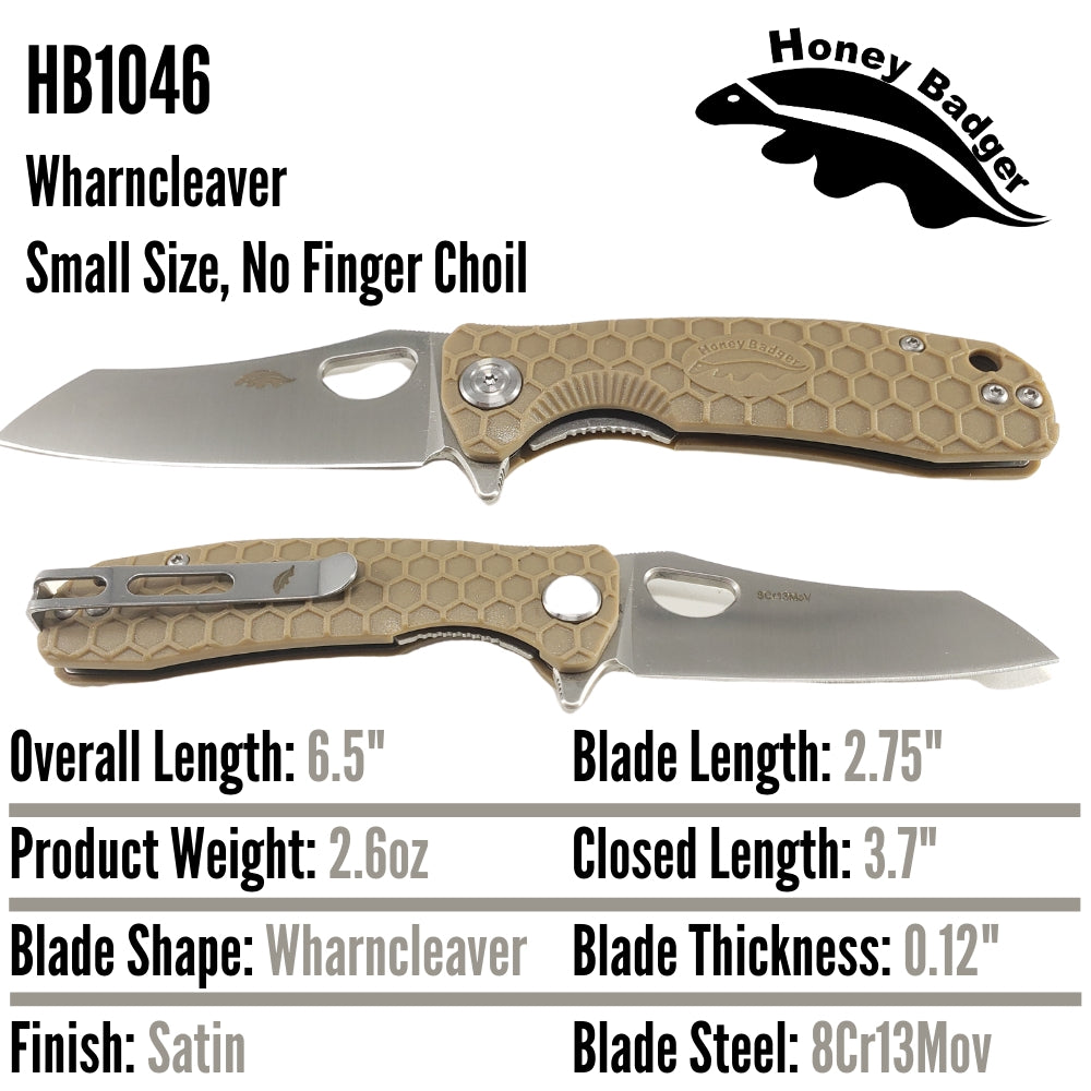 HB1046 - HONEY BADGER WHARNCLEAVER NC SMALL TAN
