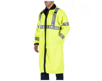 Long Reversible Hi-Vis Rain Coat