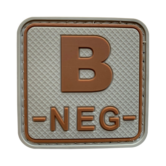 FBN-TN - Square B NEG PVC Patch Tan
