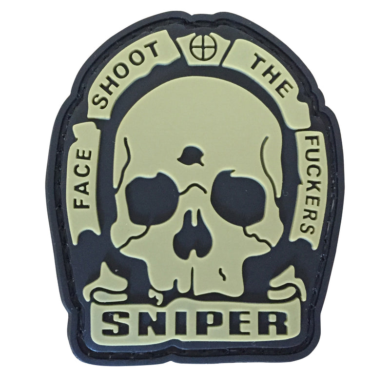 FACE SHOOT,THE FUCKERS PVC Patch Ta