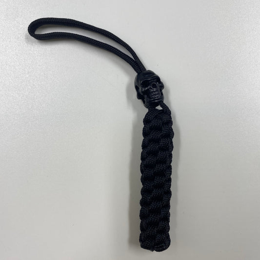 AC-DSWO-BK - Paracord Knife Lanyard with Skull (knife excluded)