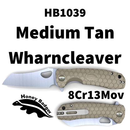 HB1039 - HONEY BADGER WHARNCLEAVER MEDIUM TAN